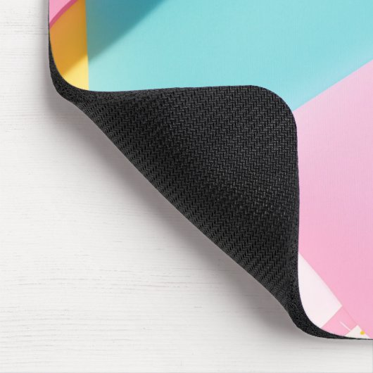 Pop Geometric Pattern Makaronfarbe Mousepad (Ecke)