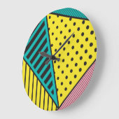 Pop, geometrisch, fett große wanduhr (Winkel)