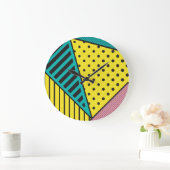 Pop, geometrisch, fett große wanduhr (Zuhause)