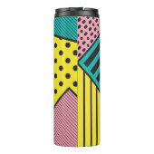 Pop, geometrisch, fett thermosbecher (Rückseite)