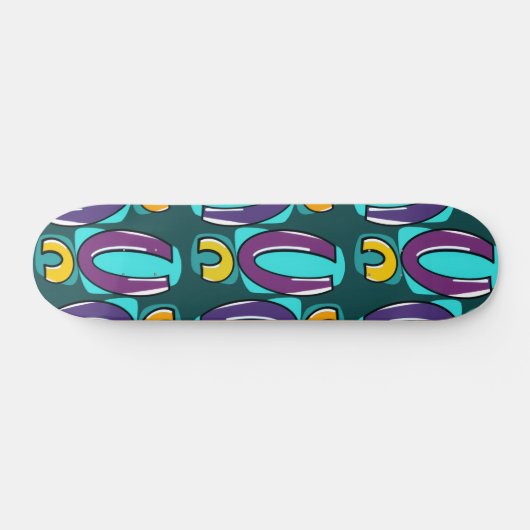 Pop Geometry Skateboard Deck (Horizontal)