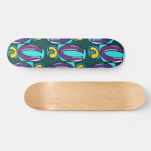 Pop Geometry Skateboard Deck (Horizontal)