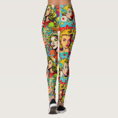 Pop Girl Art Comic Leggings 1 - Spaß (Rückseite)