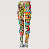 Pop Girl Art Comic Leggings 1 - Spaß (Vorderseite)