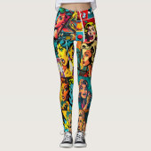 Pop Girl Art Comic Leggings 3 - Cool (Vorderseite)