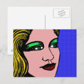 Pop Girl Postkarte (Vorne/Hinten)