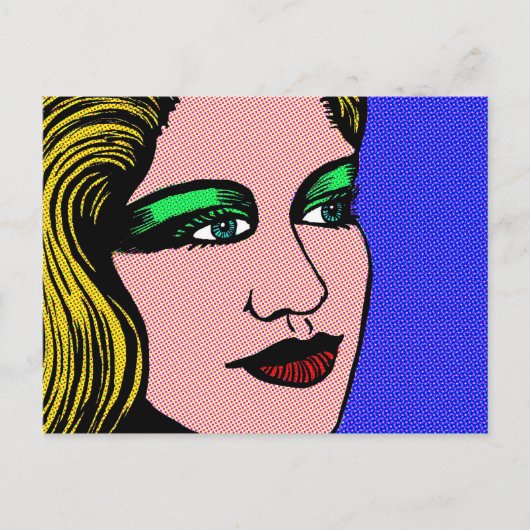 Pop Girl Postkarte (Vorderseite)