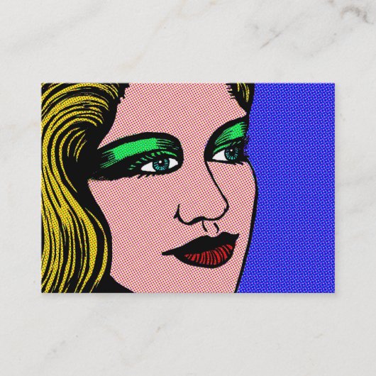 Pop Girl Visitenkarte (Vorderseite)