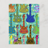 POP-GITARREN POSTKARTE (Vorderseite)