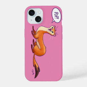 POP GOES THE WEASEL - PINK von Jeff Willis Art iPhone 15 Hülle