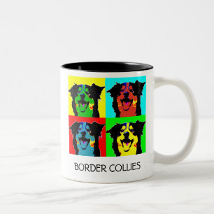 Pop-Grenzcollie-Tasse Zweifarbige Tasse