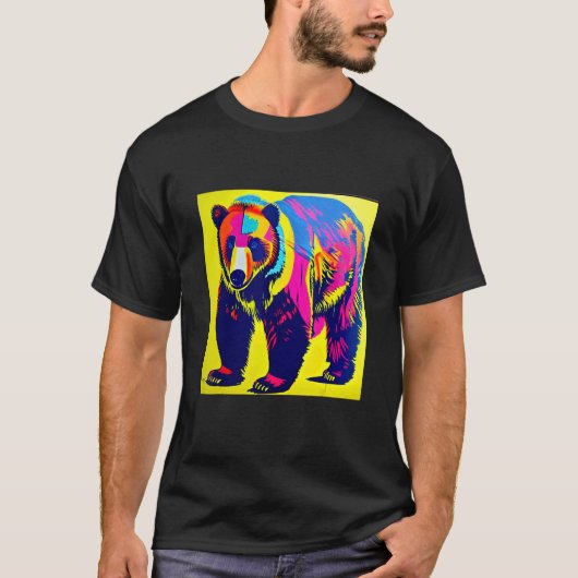 Pop Grizzly Bären Spaß Niedlich für Damen und Herr T-Shirt (Vorderseite)