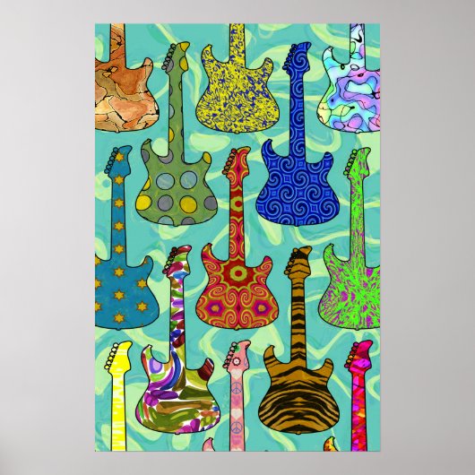 POP GUITARS POSTER (Vorne)