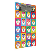 Pop Hamsters Mini-Zwischenablage Mini Klemmbrett (Schrägansicht)