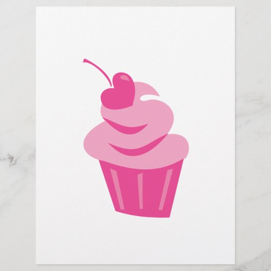 Pop Heart Cupcake Flyer (Hinten)