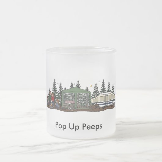 , Pop herauf Blick-Tasse Mattglastasse (Mittel)