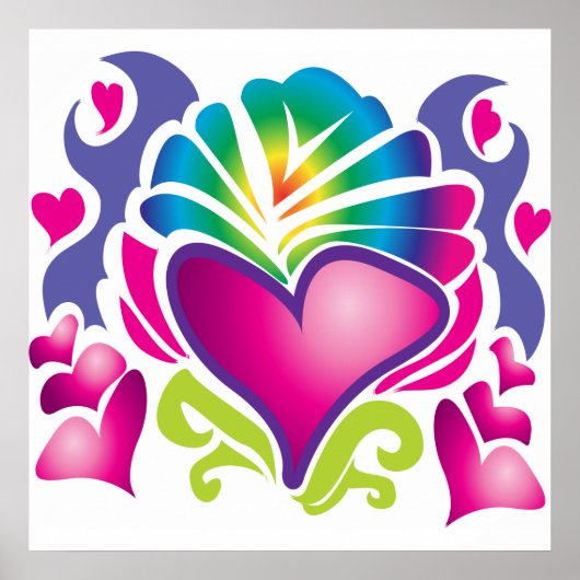 Pop Herz Colassal Poster (Vorne)