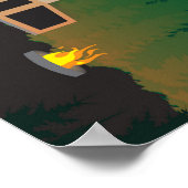 Pop hoch Camping unter den Sternen - Martin Poster (Ecke)