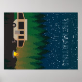 Pop hoch Camping unter den Sternen - Martin Poster (Vorne)