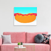 Pop Hot Dog Leinwanddruck (Insitu (Wohnzimmer))