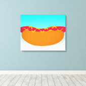 Pop Hot Dog Leinwanddruck (Insitu (Holzboden))