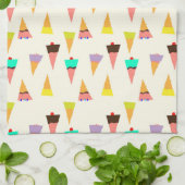 Pop Ice cones Küche Handtuch (Gefaltet)