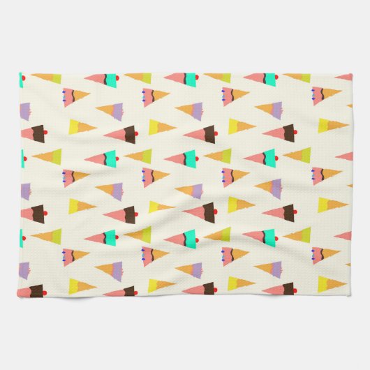 Pop Ice cones Küche Handtuch (Horizontal)