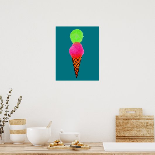 Pop Icecream Poster (Küche)