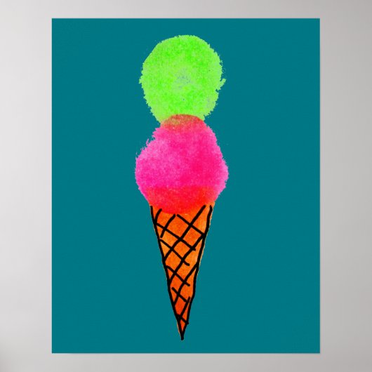 Pop Icecream Poster (Vorne)