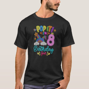 Pop Ich bin 8. Geburtstag Mädchen Party Thema T-Shirt