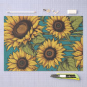 Pop im lebhaften Stil Art Sonnenblumen Dekopapier Seidenpapier (Handwerk)