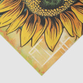 Pop im lebhaften Stil Art Sonnenblumen Dekopapier Seidenpapier (Detail)