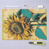 Pop im lebhaften Stil Art Sonnenblumen Dekopapier Seidenpapier (Handwerk)