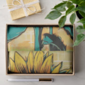 Pop im lebhaften Stil Art Sonnenblumen Dekopapier Seidenpapier (Geschenk)