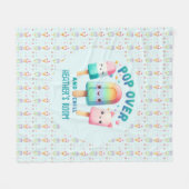 Pop im Zimmerdekor der Girl's Bedroom on Over and  Fleecedecke (Vorderseite (Horizontal))