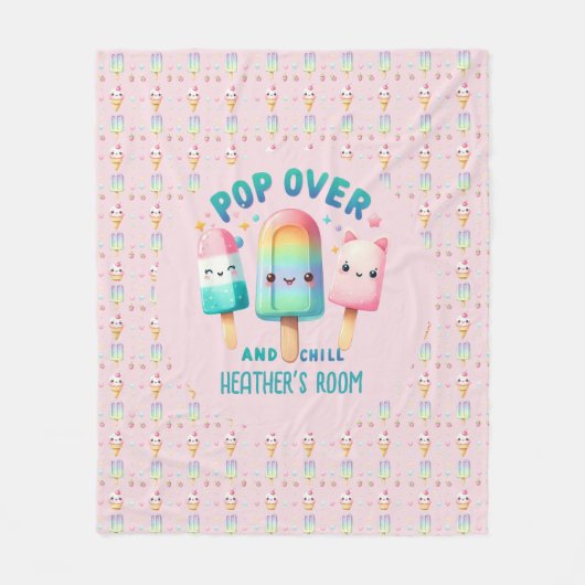 Pop im Zimmerdekor der Girl's Bedroom on Over and  Fleecedecke (Vorderseite)
