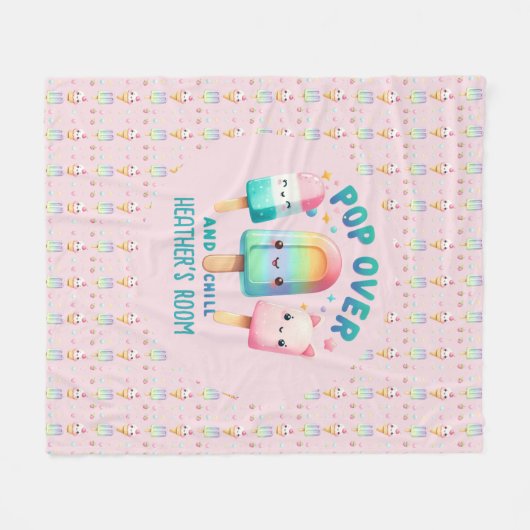Pop im Zimmerdekor der Girl's Bedroom on Over and Fleecedecke (Vorderseite (Horizontal))