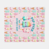 Pop im Zimmerdekor der Girl's Bedroom on Over and  Fleecedecke (Vorderseite (Horizontal))