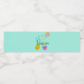 Pop-in, Pop, Fidget-Party Wasserflaschenetikett (Einzelnes Label)