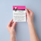 Pop in Rosa mit Fotorahmen Flyer (Gruppe)