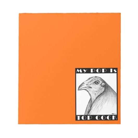 Pop ist der beste Cockvogel Notizblock (Vorderseite)