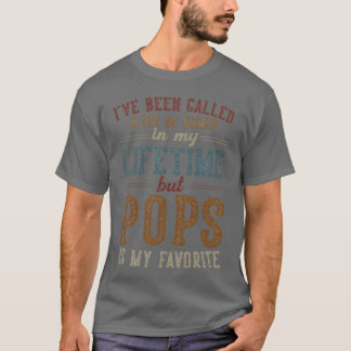 Pop ist mein Lieblingsname Väter Tag Pop Vintag T-Shirt