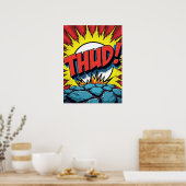 Pop ist "THUD!" Comic Explosionspopster Poster (Küche)