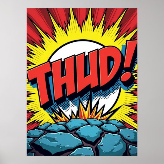 Pop ist "THUD!" Comic Explosionspopster Poster (Vorne)