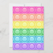 Pop It Birthday Party Einladung (Rückseite)