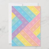 Pop It Birthday Party Pastell Pop Bubble Fidget Einladung (Rückseite)