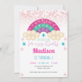 Pop It Birthday Party Rainbow Einladung (Vorderseite)