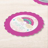 Pop It Birthday Rainbow Girl Untersetzer (angewinkelt)