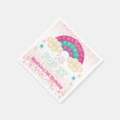 Pop It Birthday Rainbow Personalisiert Serviette (Ecke)