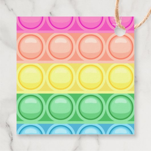 Pop It Birthday Vielen Dank Geschenkanhänger (Rückseite)